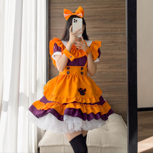 S~5XL【ハロウィン】コスプレ cosplay ロリータ ワンピース レストランユニフォーム アニメ メイド服 レディース