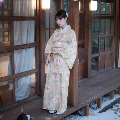 【ワンピース】夏限定 プリント 朝顔 浴衣 【SHシリーズ】