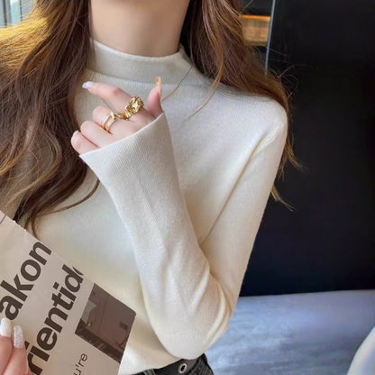 【60%OFF⭐️早い者勝ち】【トップス】★万能コーデ★ ハーフハイネック ニットトップス・ニットＴシャツ【JZシリーズ】