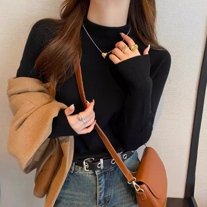 【60%OFF⭐️早い者勝ち】【トップス】★万能コーデ★ ハーフハイネック ニットトップス・ニットＴシャツ【JZシリーズ】