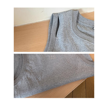 【トップス】高級感 夏新作 個性派デザイン 肩あき刺繍入り タンクトップ Ｔシャツ【FCシリーズ】