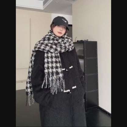 【アウター】秋冬 新作 カジュアル シンプル カレッジスタイル ロング フード付き コート【FCシリーズ】