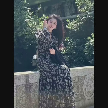 【ワンピース】ウエストマーク 春 秋 冬 細見え 長袖 ワンピース 【SHシリーズ】